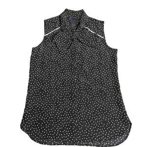 Miss Wu Polka Dot Bow Blouse